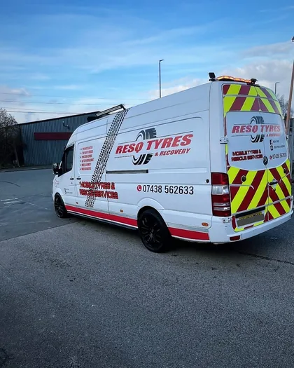 ResQ Tyres branded recovery van